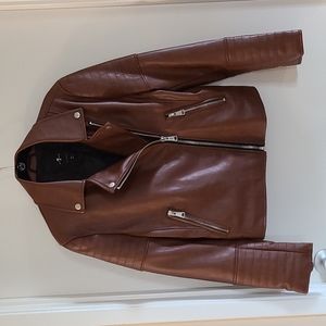 for all 7 mankind Moto Jacket, zise M in brown color